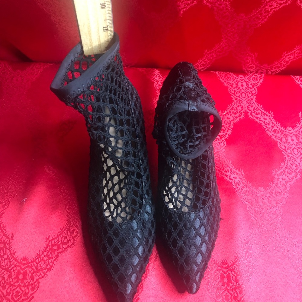 ZARA NET HIGH HEEL BOOTS SHOES  UK5 EUR38 US 7.5